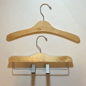 Wooden Clothes Hangers Set of 24